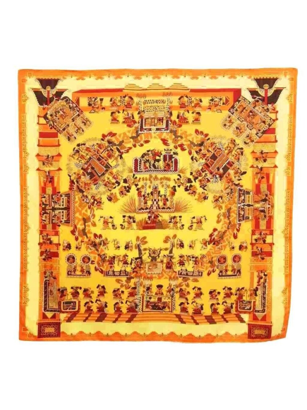 Hermes Astres Et Soleils Celestial Bodies and the Sun Carre 90 Large Scarf - Picture 1 of 9